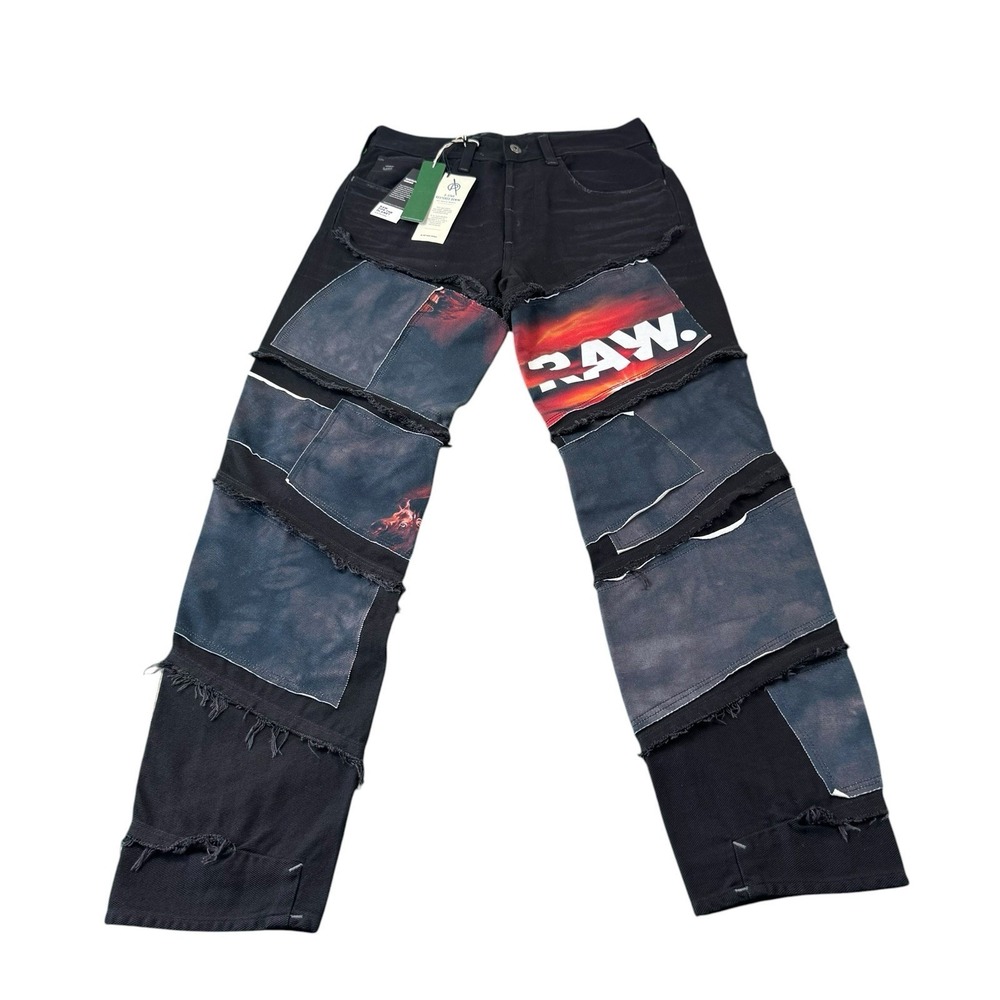 G Star Raw X Jaden Smith Force Of Nature Patchwork Jeans Size 28x30 NWT